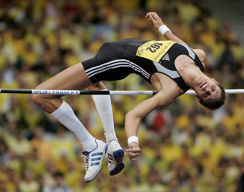 Jacques Freitag of South Africa during the 2005 men's high jump IAAF Golden League championships in Paris, France. 