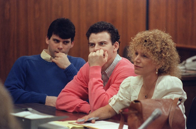 The brothers at their murder trial