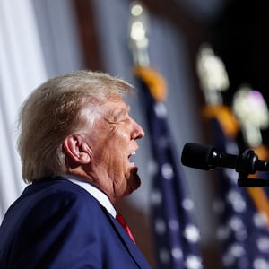 Former U.S. President Donald Trump delivers remarks following his arraignment on classified document charges