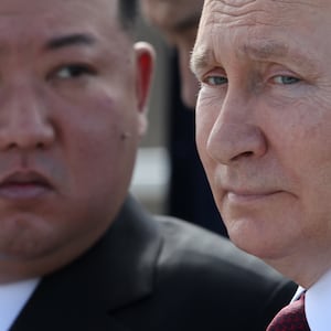 Kim Jong Un and Vladimir Putin