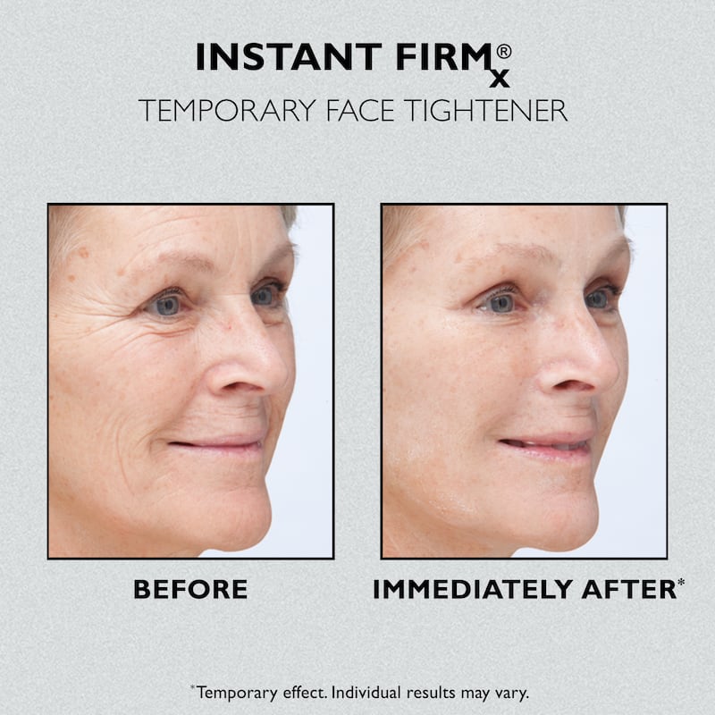 Peter Thomas Roth Instant Firmx temporary face tightener before and after