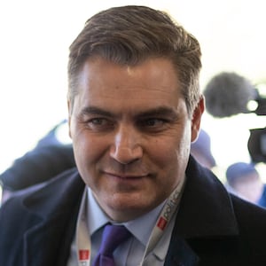 CNN's Jim Acosta's enters the James S. Brady Press Briefing Room of the White House in Washington, D.C., after a judge ordered the Trump Administration to return his press pass. On Friday, November 16, 2018.