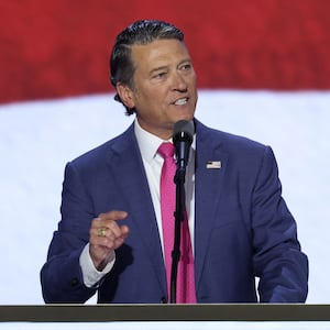 Representative Ronny Jackson (R-TX) speaks on Day 3 of the Republican National Convention (RNC), at the Fiserv Forum in Milwaukee, Wisconsin, U.S., July 17, 2024.