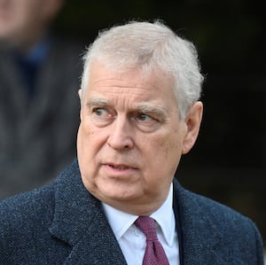 Prince Andrew attends the Royal Family's Christmas Day service at St. Mary Magdalene's church, Britain December 25, 2022.