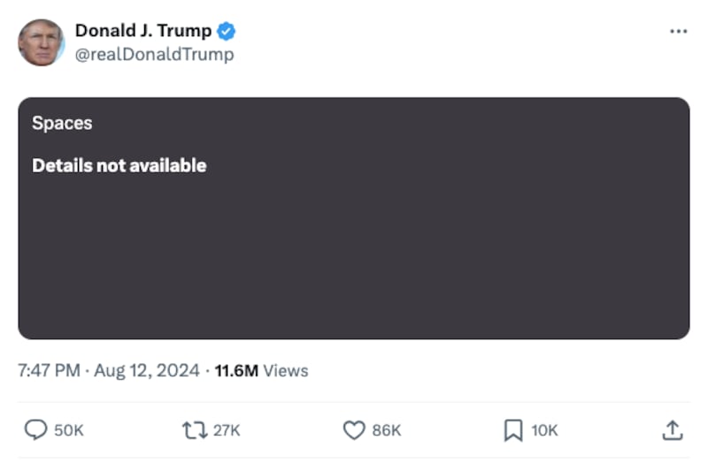 Donald Trump on X