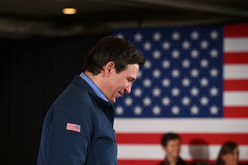 Florida Gov. Ron DeSantis in New Hampshire. 