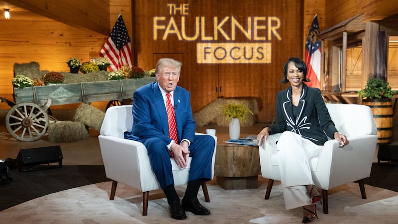 Donald Trump and Harris Faulkner