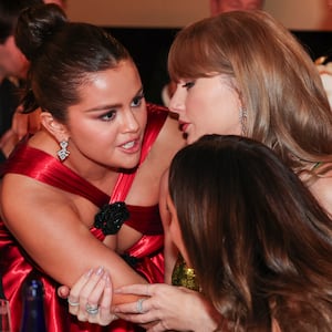 Selena Gomez and Taylor Swift at the 81st Golden Globe Awards