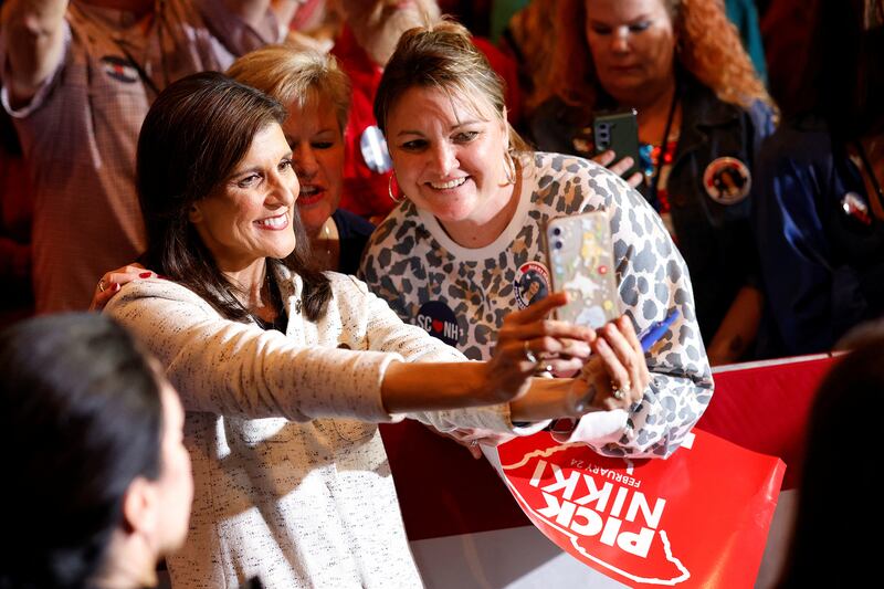 Republican presidential candidate Nikki Haley.