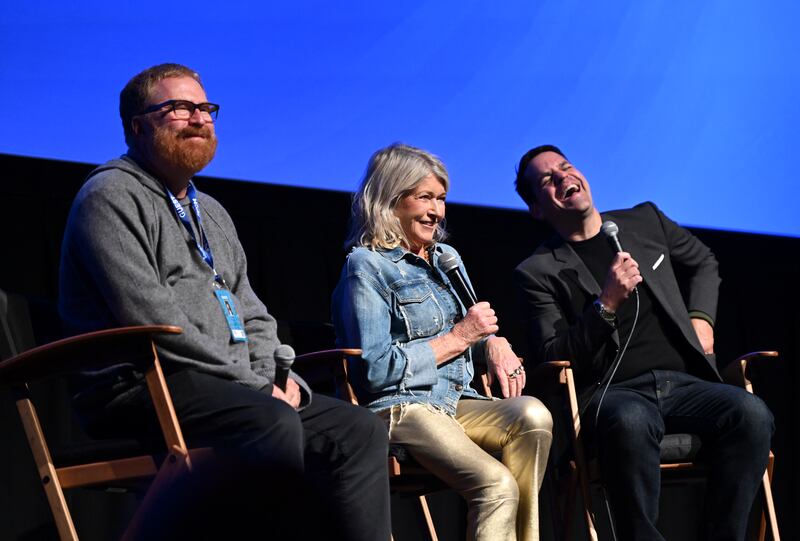 R. J. Cutler, Martha Stewart and Dave Karger