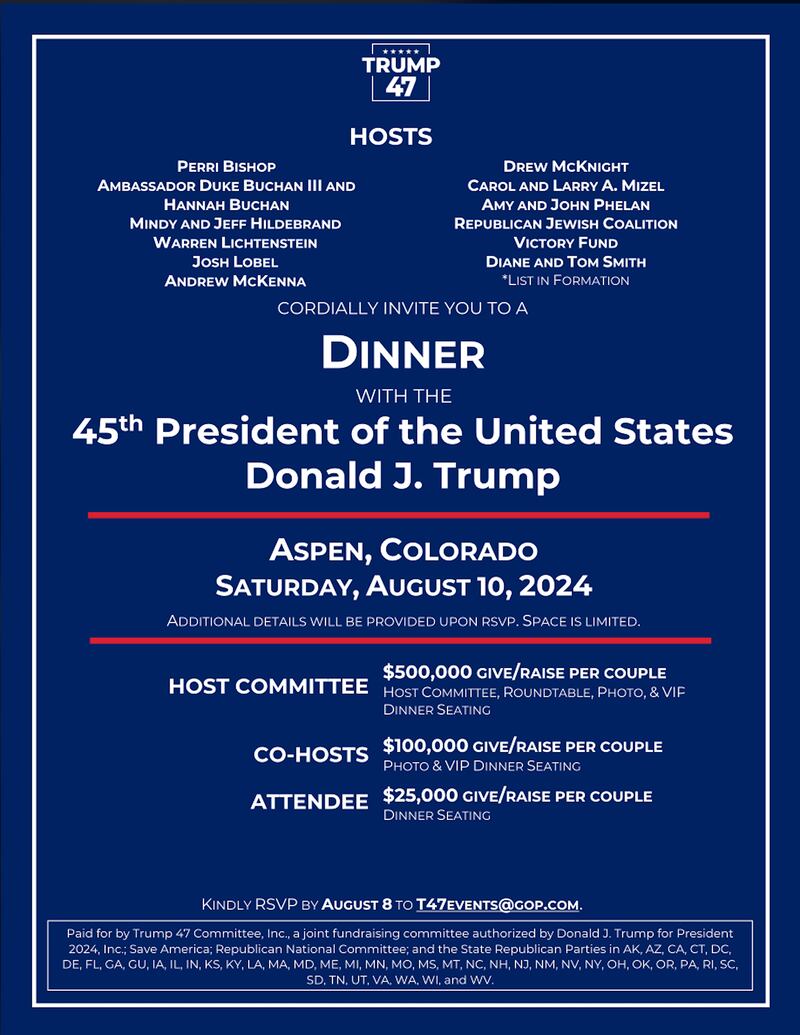 Trump 47 invitation