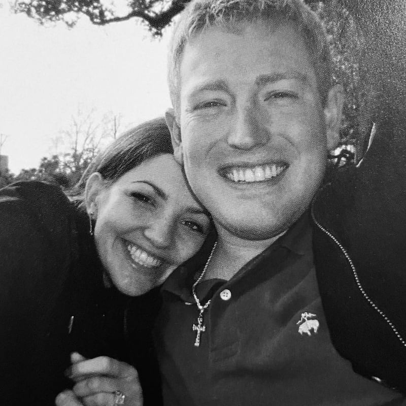 Catherine and Mason Herring on the day they got engaged.