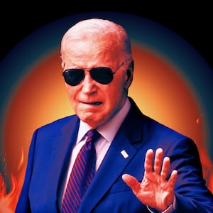 A photo illustration of President Joe Biden.