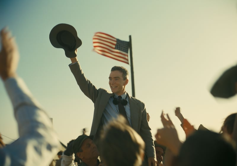 A still of Cillian Murphy as J. Robert Oppenheimer from Christopher Nolan’s World War 2 film Oppenheimer.