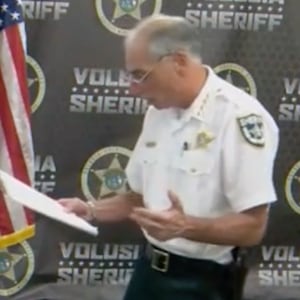 Volusia Sheriff Mike Chitwood at a Monday news conference