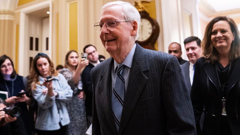 A photo including Senate Minority Leader Mitch McConnell 