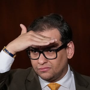 A picture of U.S. Rep. George Santos (R-NY). The former comms director for serial fabulist Rep. George Santos (R-NY) published a damning op-ed for The Hill on Wednesday about her time working, and resigning, for Santos.