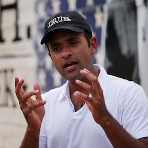 Republican presidential candidate and former biotech executive Vivek Ramaswamy