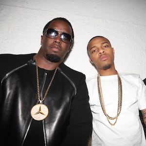 Sean 'Diddy' Combs and Bow Wow at SupperClub Los Angeles on January 24, 2014.