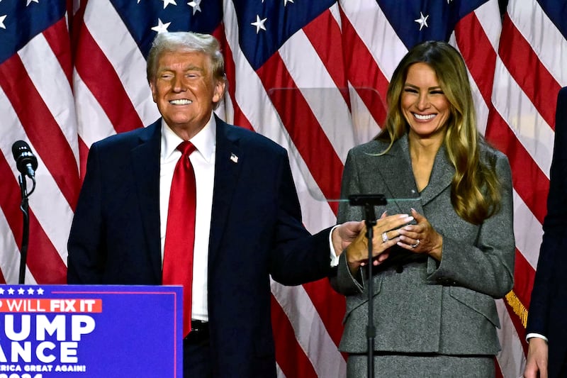 Donald and Melania Trump.