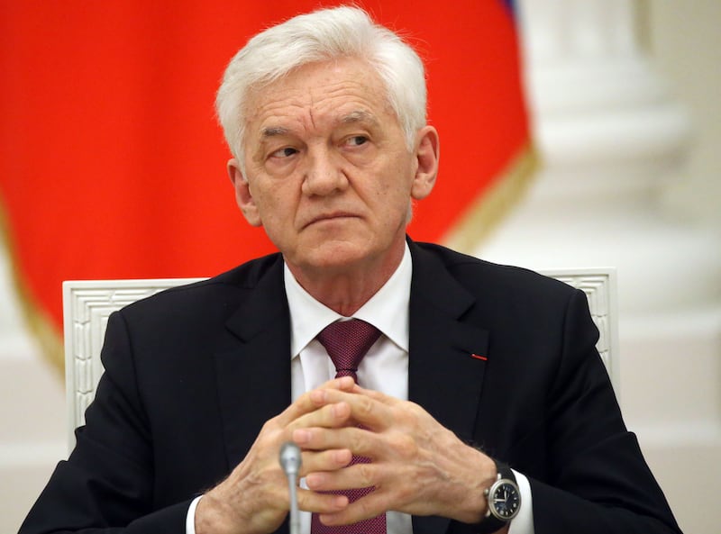 A photograph of Gennady Timchenko, funder of PMC Redut, a Russian oligarch and close ally of President Vladimir Putin.