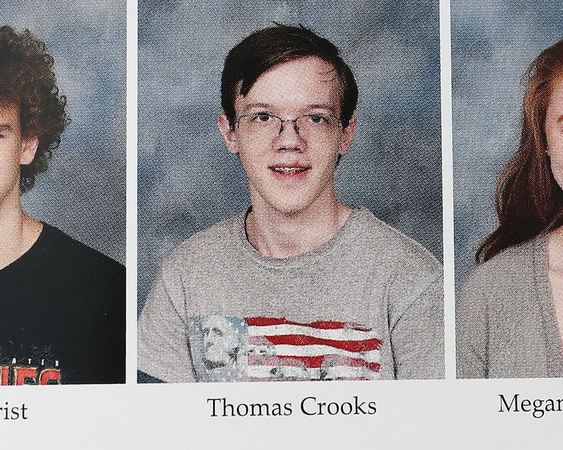 A 2020 High School yearbook shows Thomas Matthew Crooks.