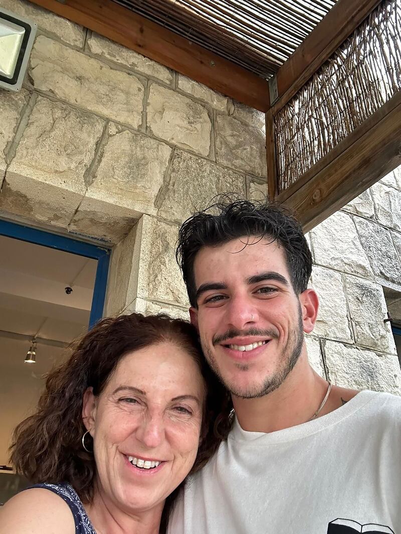 A selfie of Ido and his mother, Yarra Shaltiel