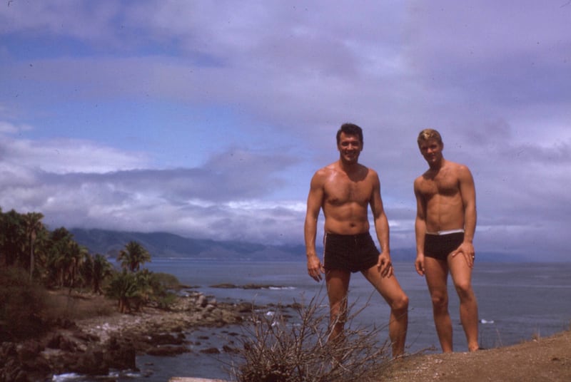 Photograph of Rock Hudson and Lee Garlington