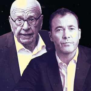 A photo illustration of Rupert Murdoch and Will Lewis.