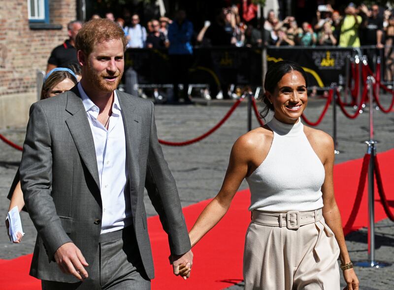 Prince Harry, left, and Meghan Markle, September 6, 2022.