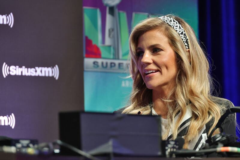 Sam Ponder speaks at a Super Bowl event in February. 