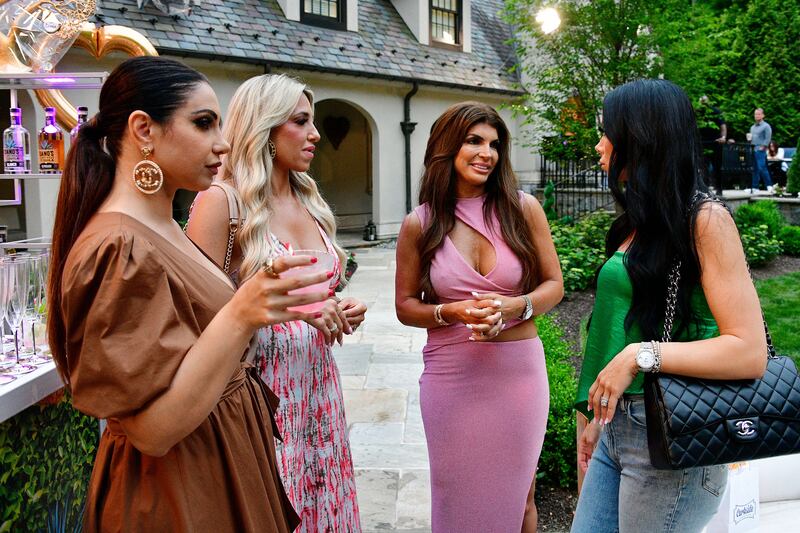 Jennifer Aydin, Danielle Cabral, Teresa Giudice, Rachel Fuda in Episode 4 of Season 13 of The Real Housewives of New Jersey.