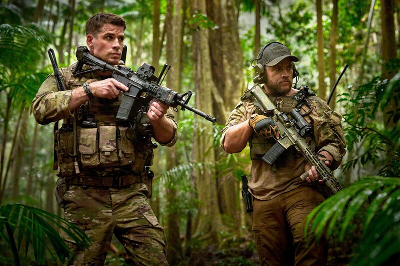 Liam Hemsworth and Luke Hemsworth in Land of Bad.