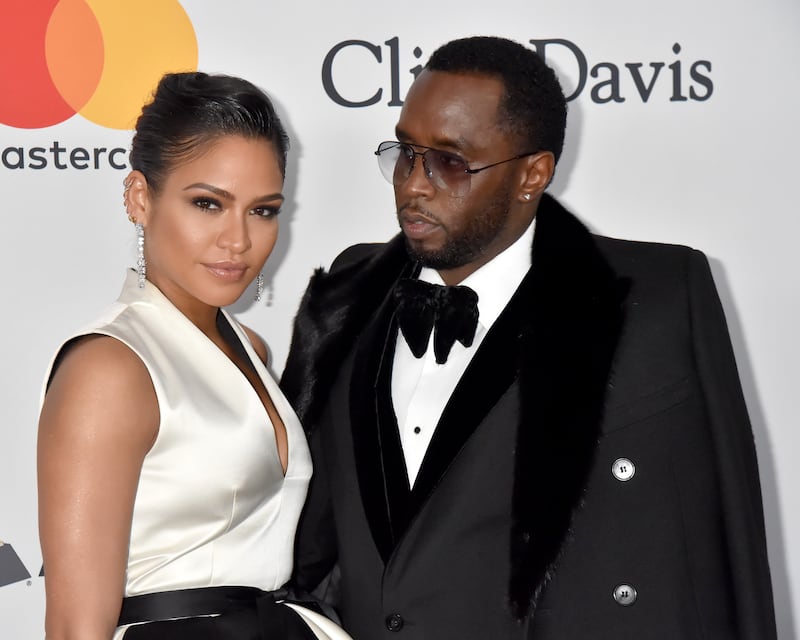 Cassie Ventura (L) and Diddy in 2018