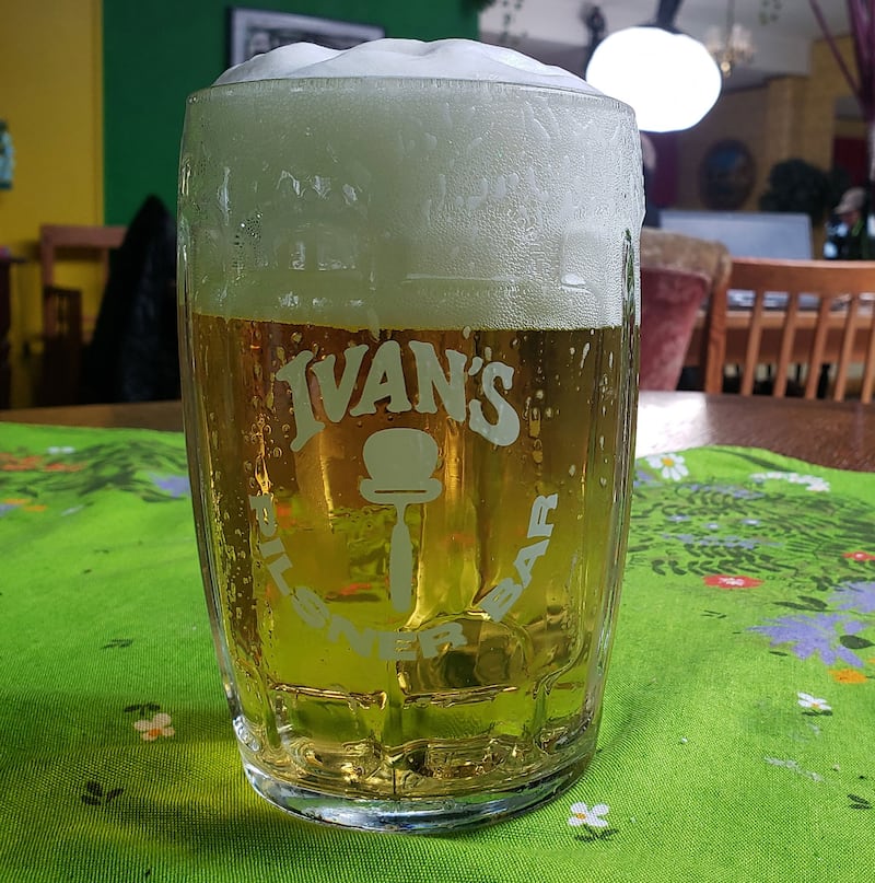 A photograph of Ivan's Pilsnerbar in Gothenburg, Sweden.