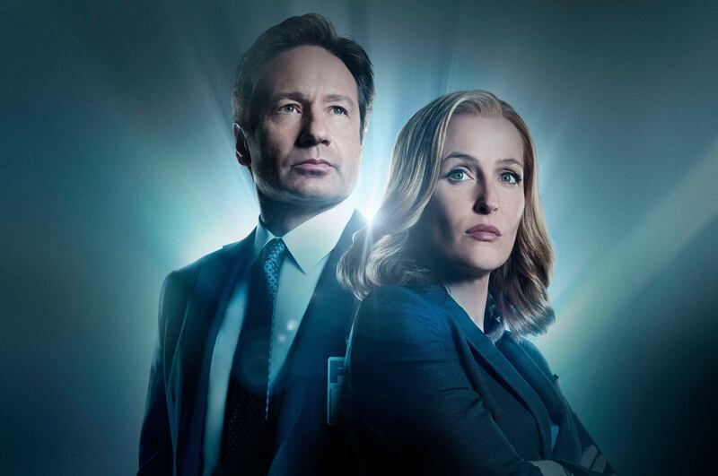 David Duchovny and Gillian Anderson in “The X-Files.”