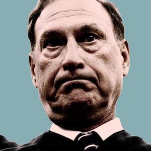 Photo illustration of Supreme Court Justice Samuel Alito