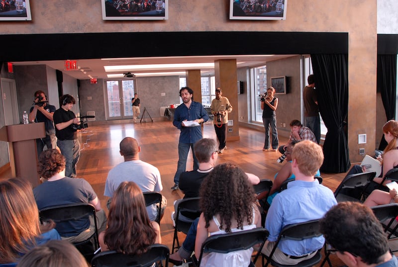 Coach Robert Galinsky teaching a class.