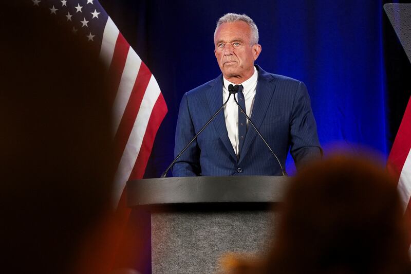 Independent presidential candidate Robert F. Kennedy Jr. suspends his campaign and endorses Donald Trump on Aug. 23, 2024.