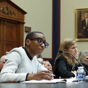 Harvard President Dr. Claudine Gay testifies before Congress. 