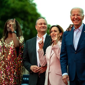 Joe Biden attends a Juneteenth celebration