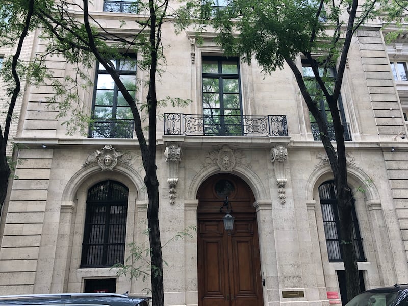 Jeffrey Epstein’s Manhattan mansion.