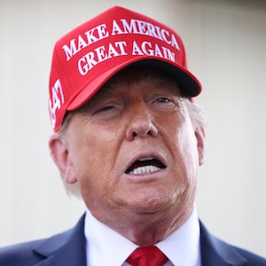 Donald Trump attacked Liz Cheney after she denounced him in a speech at a Kamala Harris campaign event on Thursday afternoon.