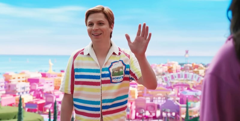 Film still of Michael Cera in Barbie.