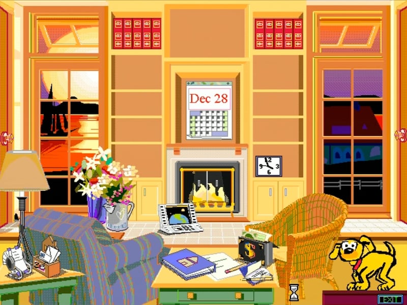 A screenshot of Microsoft Bob software.