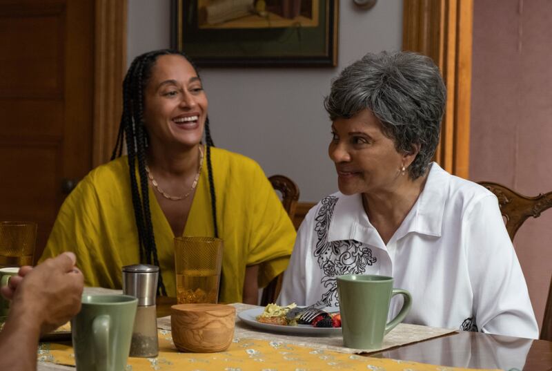 Photo still of Tracee Ellis Ross and Leslie Uggams in 'American Fiction'