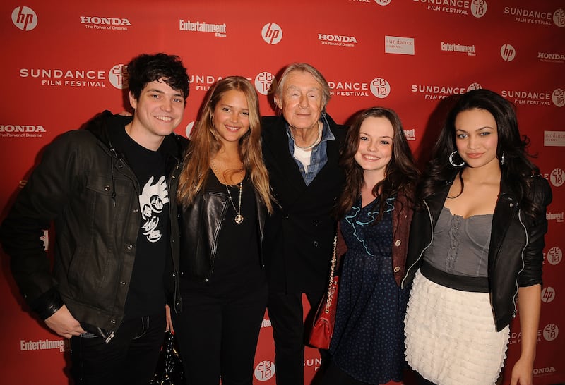 (L-R) Philip Ettinger, Esti Ginzberg, Joel Schumacher, Emily Meade, and Chanel Farrell attends the "Twelve" Premiere at the Eccles Theatre during the 2010 Sundance Film Festival on January 29, 2010 in Park City, Utah.