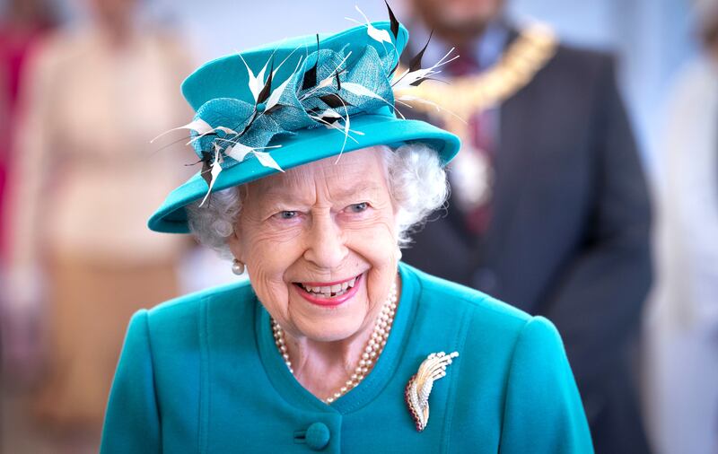 Queen Elizabeth visits the Edinburgh Climate Change Institute at the University of Edinburgh, as part of her traditional trip to Scotland for Holyrood Week, in Edinburgh, Scotland, Britain July 1, 2021.