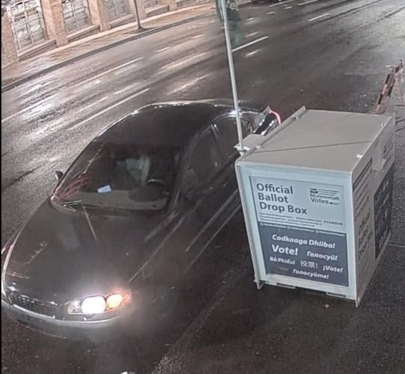 Suspect's vehicle in Portland