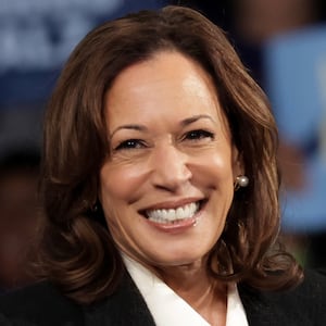 Kamala Harris at a rally